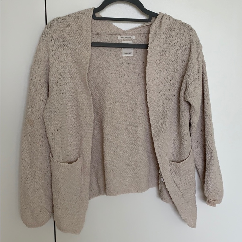 Zara kids dark cream cardigan